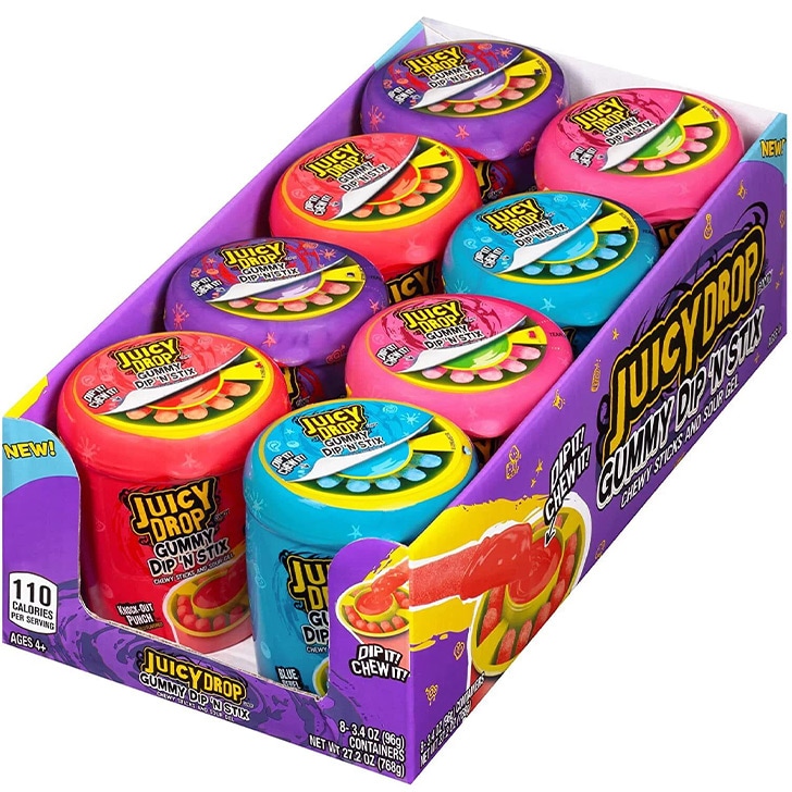 ジューシードロップ グミ8個入 768g グミキャンディ Juicy Drop Dip n Stix ジューシードロップ グミ8個入 768g グミキャンディ Juicy Drop Dip n Stix