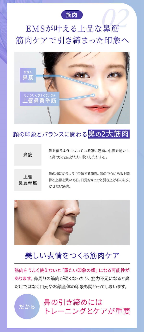 鼻　ニップラックスキュノーズ NIPLUX公式店】QNose│キュノーズ│鼻専用美顔器│鼻から始まる