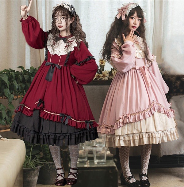 ワンピース レディース 甘ロリ 姫ロリ クラロリ ピンクロリ ロリィタ ロリータ Aライン 半袖 長袖 アンティーク クラシカル クリスマス ローマンカラー フリル リボン コスチューム 衣装 かわい ワンピース レディース 甘ロリ 姫ロリ クラロリ ピンクロリ ロリィタ ロリータ Aライン 半袖 長袖 アンティーク クラシカル クリスマス ローマンカラー フリル リボン コスチューム 衣装 かわい