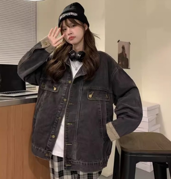 レディース ジャケット アウター Gジャン ミディアム丈 長袖 ポロカラー ワイド ヴィンテージ アメカジ デニム ブルーデニム 中厚手 大人可愛い カジュアル おしゃれ かっこいい ラフ レディース ジャケット アウター Gジャン ミディアム丈 長袖 ポロカラー ワイド ヴィンテージ アメカジ デニム ブルーデニム 中厚手 大人可愛い カジュアル おしゃれ かっこいい ラフ