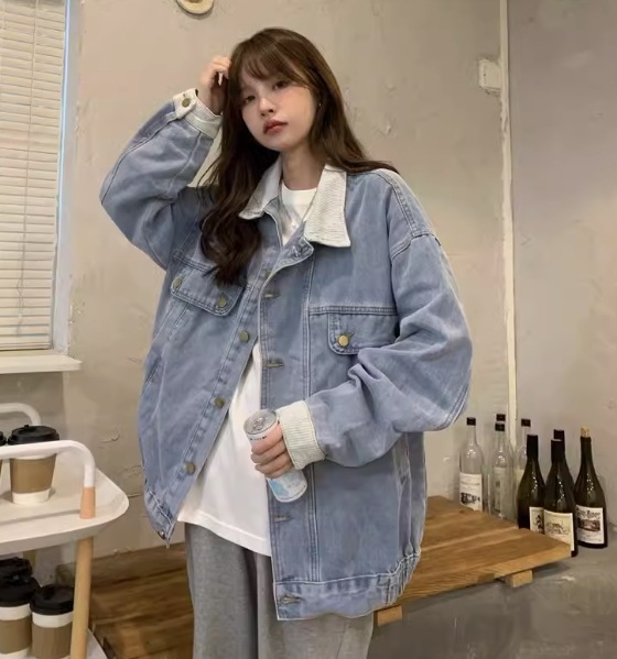 レディース ジャケット アウター Gジャン ミディアム丈 長袖 ポロカラー ワイド ヴィンテージ アメカジ デニム ブルーデニム 中厚手 大人可愛い カジュアル おしゃれ かっこいい ラフ レディース ジャケット アウター Gジャン ミディアム丈 長袖 ポロカラー ワイド ヴィンテージ アメカジ デニム ブルーデニム 中厚手 大人可愛い カジュアル おしゃれ かっこいい ラフ