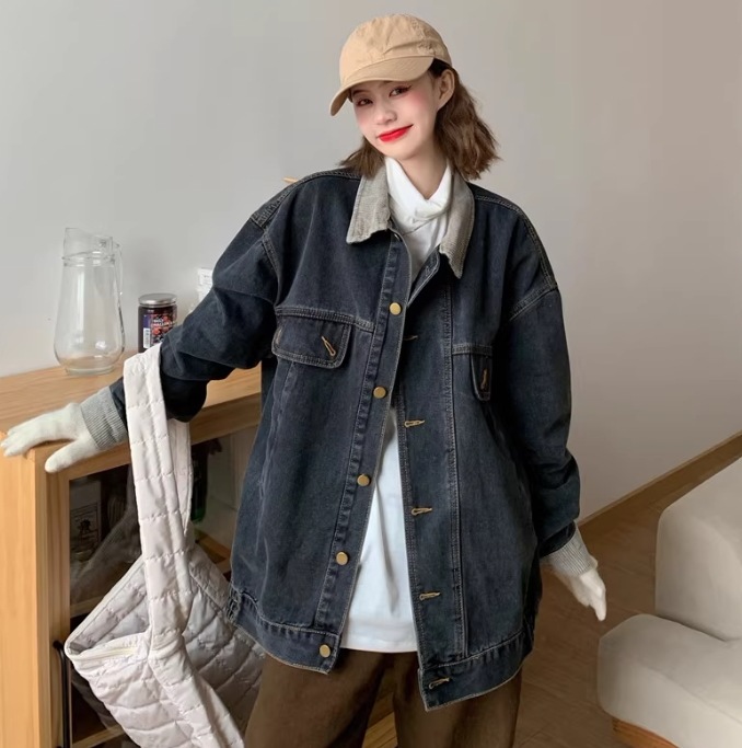 レディース ジャケット アウター Gジャン ミディアム丈 長袖 ポロカラー ワイド ヴィンテージ アメカジ デニム ブルーデニム 中厚手 大人可愛い カジュアル おしゃれ かっこいい ラフ レディース ジャケット アウター Gジャン ミディアム丈 長袖 ポロカラー ワイド ヴィンテージ アメカジ デニム ブルーデニム 中厚手 大人可愛い カジュアル おしゃれ かっこいい ラフ