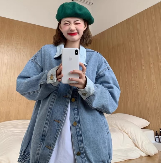 レディース ジャケット アウター Gジャン ミディアム丈 長袖 ポロカラー ワイド ヴィンテージ アメカジ デニム ブルーデニム 中厚手 大人可愛い カジュアル おしゃれ かっこいい ラフ レディース ジャケット アウター Gジャン ミディアム丈 長袖 ポロカラー ワイド ヴィンテージ アメカジ デニム ブルーデニム 中厚手 大人可愛い カジュアル おしゃれ かっこいい ラフ