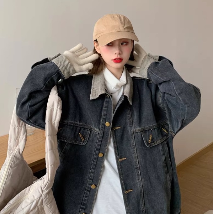 レディース ジャケット アウター Gジャン ミディアム丈 長袖 ポロカラー ワイド ヴィンテージ アメカジ デニム ブルーデニム 中厚手 大人可愛い カジュアル おしゃれ かっこいい ラフ レディース ジャケット アウター Gジャン ミディアム丈 長袖 ポロカラー ワイド ヴィンテージ アメカジ デニム ブルーデニム 中厚手 大人可愛い カジュアル おしゃれ かっこいい ラフ
