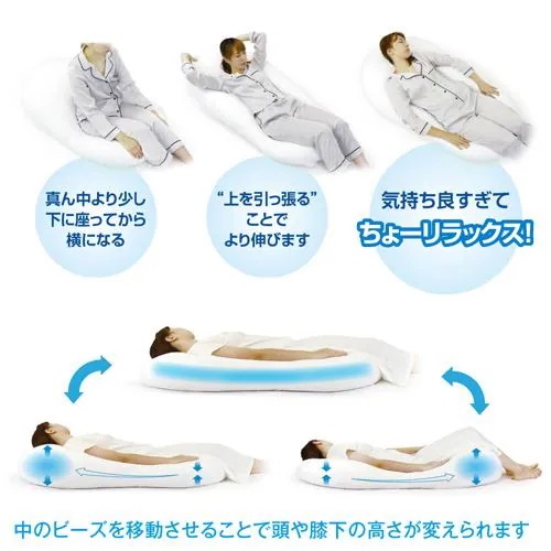 MOGU モグ 雲にのる夢枕(本体・カバーセット) NNV 横560mm×縦1100mm×奥行200mm ナイトネイビー