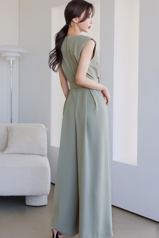 デート かわいい 大人可愛い きれいめ シンプル カジュアル 大人 上品 おしゃれ お洒落 大人女子オールインワンノースリーブ ラウンドネック スリット ワイドパンツロング丈 無地 ウエストマーク デート かわいい 大人可愛い きれいめ シンプル カジュアル 大人 上品 おしゃれ お洒落 大人女子オールインワンノースリーブ ラウンドネック スリット ワイドパンツロング丈 無地 ウエストマーク