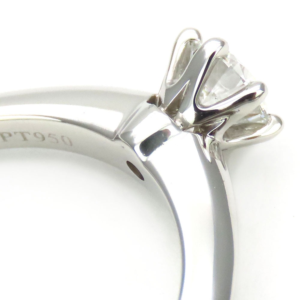 中古 リング・指輪 ソリティア Pt950 ダイヤモンド 約4.7g プラチナ 約#9 ジュエリー 0.29ct レディース 女性 中古 リング・指輪 ソリティア Pt950 ダイヤモンド 約4.7g プラチナ 約#9 ジュエリー 0.29ct レディース 女性