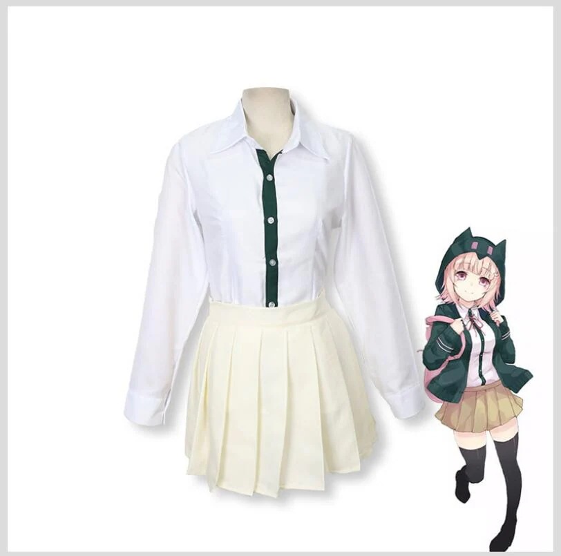 七海千秋 ななみちあき ダンガンロンパ 希望の学園と絶望の高校生 コスプレ 衣装 ウィッグ付き 七海千秋 ななみちあき ダンガンロンパ 希望の学園と絶望の高校生 コスプレ 衣装 ウィッグ付き