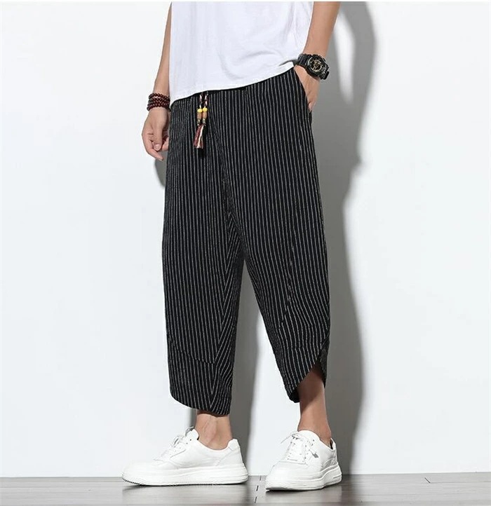 【在庫一掃セ一ル】七分丈パンツ メンズ 涼しい ロングパンツ ストライプ柄 ボトムス パンツ 夏 薄手 快適 大きいサイズ カジュアルパンツ 【在庫一掃セ一ル】七分丈パンツ メンズ 涼しい ロングパンツ ストライプ柄 ボトムス パンツ 夏 薄手 快適 大きいサイズ カジュアルパンツ