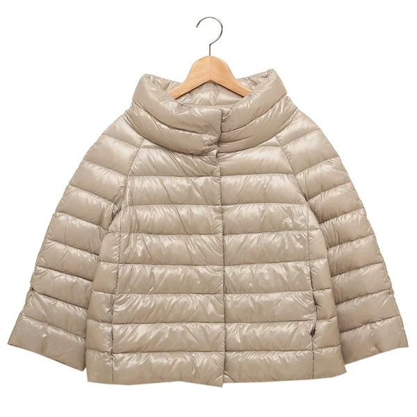 ダウンジャケット コート ケープ ベージュ レディース PI0046DIC 12017Z 1985 ダウンジャケット コート ケープ ベージュ レディース PI0046DIC 12017Z 1985