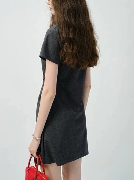 夏 新作 プチワンピース 2025 薄手 イレギュラーヘム Tシャツ ショートスカート レディース 夏 新作 プチワンピース 2025 薄手 イレギュラーヘム Tシャツ ショートスカート レディース