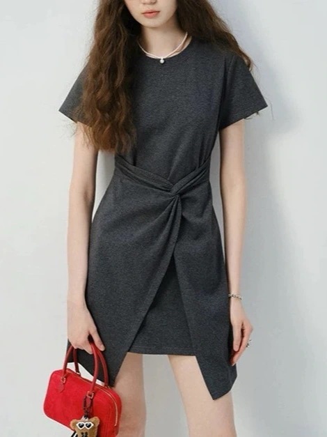 夏 新作 プチワンピース 2025 薄手 イレギュラーヘム Tシャツ ショートスカート レディース 夏 新作 プチワンピース 2025 薄手 イレギュラーヘム Tシャツ ショートスカート レディース