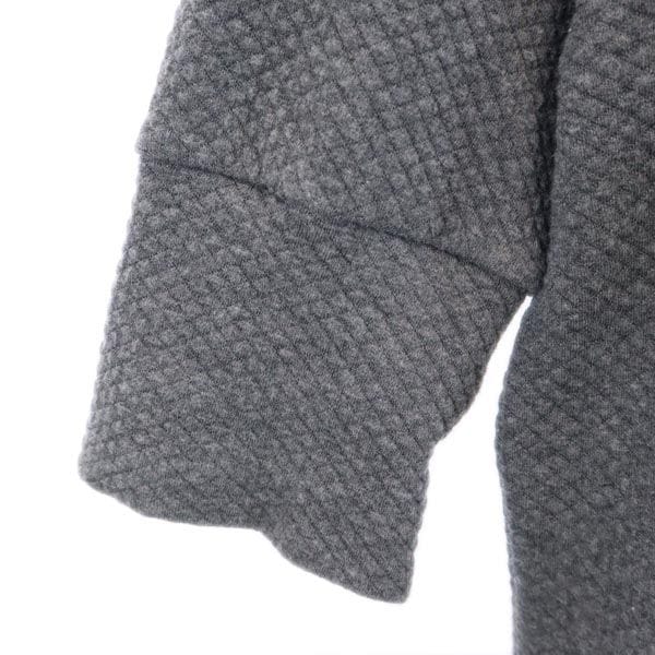 5分袖 タートルネック ワンピース 36 グレー レディース