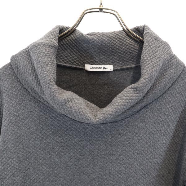 5分袖 タートルネック ワンピース 36 グレー レディース