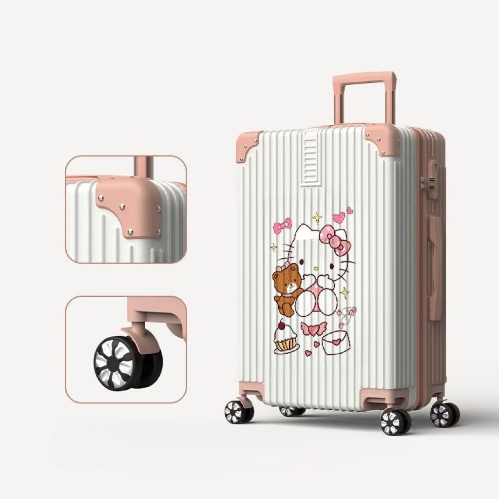 2025可愛いスーツケース キャリーバッグ 女性キティちゃん キャリーケース Sサイズ/ Mサイズ 多機能 静音キャスター 超軽量 大容量 多収納ポケット 軽量 大型 機内持ち込み 2025可愛いスーツケース キャリーバッグ 女性キティちゃん キャリーケース Sサイズ/ Mサイズ 多機能 静音キャスター 超軽量 大容量 多収納ポケット 軽量 大型 機内持ち込み