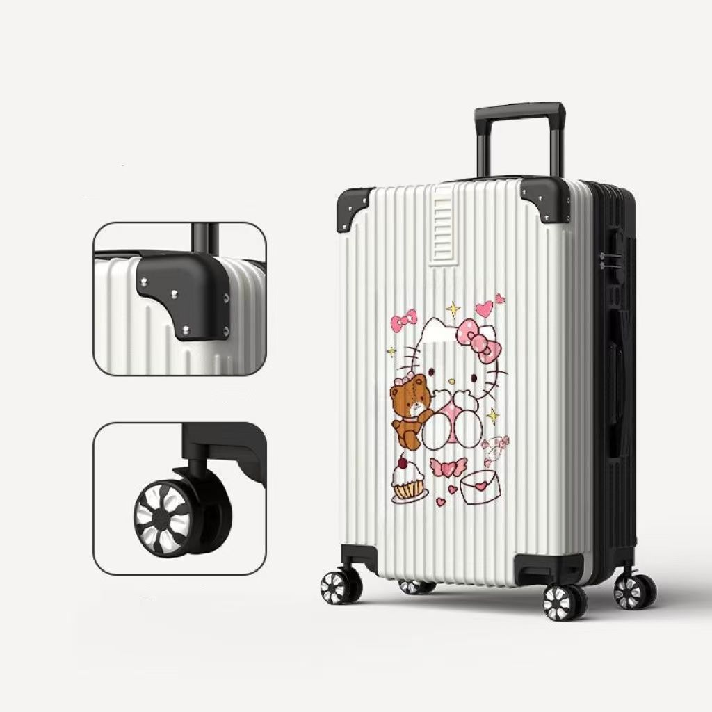 2025可愛いスーツケース キャリーバッグ 女性キティちゃん キャリーケース Sサイズ/ Mサイズ 多機能 静音キャスター 超軽量 大容量 多収納ポケット 軽量 大型 機内持ち込み 2025可愛いスーツケース キャリーバッグ 女性キティちゃん キャリーケース Sサイズ/ Mサイズ 多機能 静音キャスター 超軽量 大容量 多収納ポケット 軽量 大型 機内持ち込み