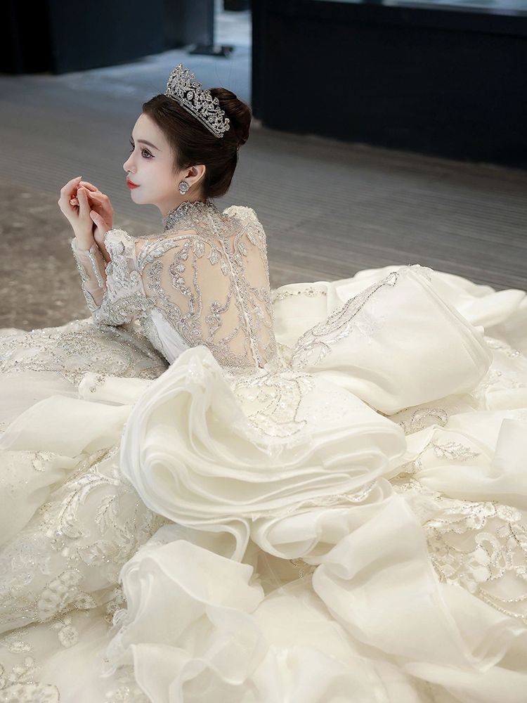 レトロウェディングドレス 2025 花嫁重工業大型トレーリングサマーメインドレスレディース レトロウェディングドレス 2025 花嫁重工業大型トレーリングサマーメインドレスレディース