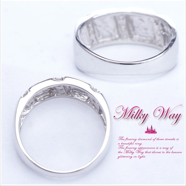 me on... 満天の星空を指先に乗せて Milky Way K10ホワイトゴールドリバーウェーブデザイン天然ダイヤモンドリング 発送目安:23週間 me on... 満天の星空を指先に乗せて Milky Way K10ホワイトゴールドリバーウェーブデザイン天然ダイヤモンドリング 発送目安:23週間