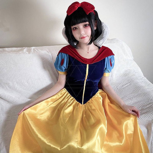 Qoo10] ハロウィーンコスプレ衣装大人白雪姫ロング