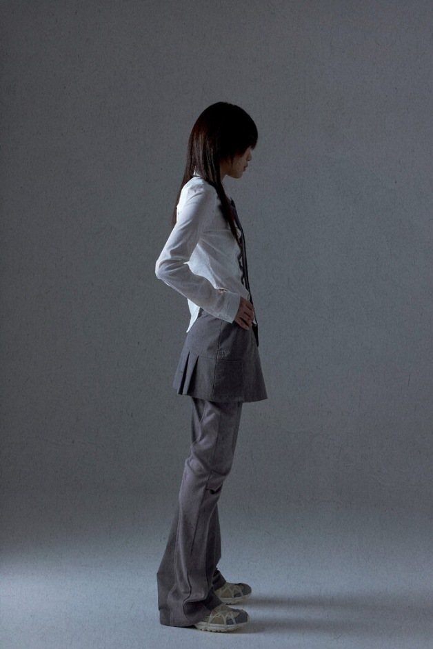 OJOS] 2-way Pleats Skirt Pants