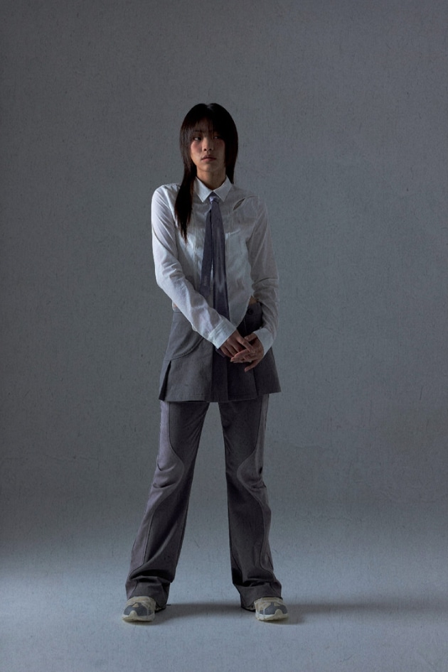 OJOS] 2-way Pleats Skirt Pants