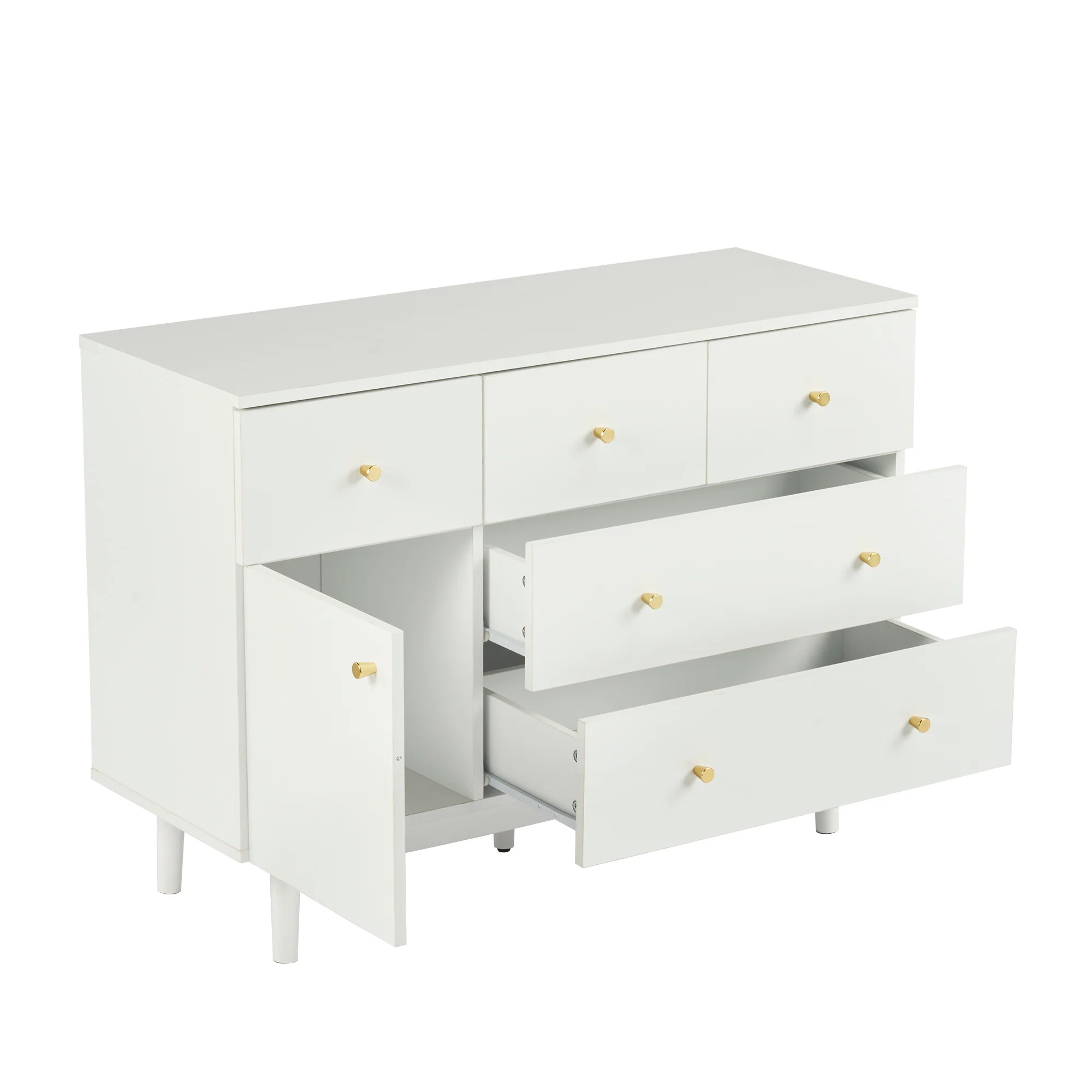 [国内発送]394キャビネット サイドボード 引き出し5杯 チェスト 収納棚 リビング収納 幅100cm サイドボード リビングボード 洋服 タンス 収納 おしゃれ 収納棚 北欧 木目調 おしゃれ 分