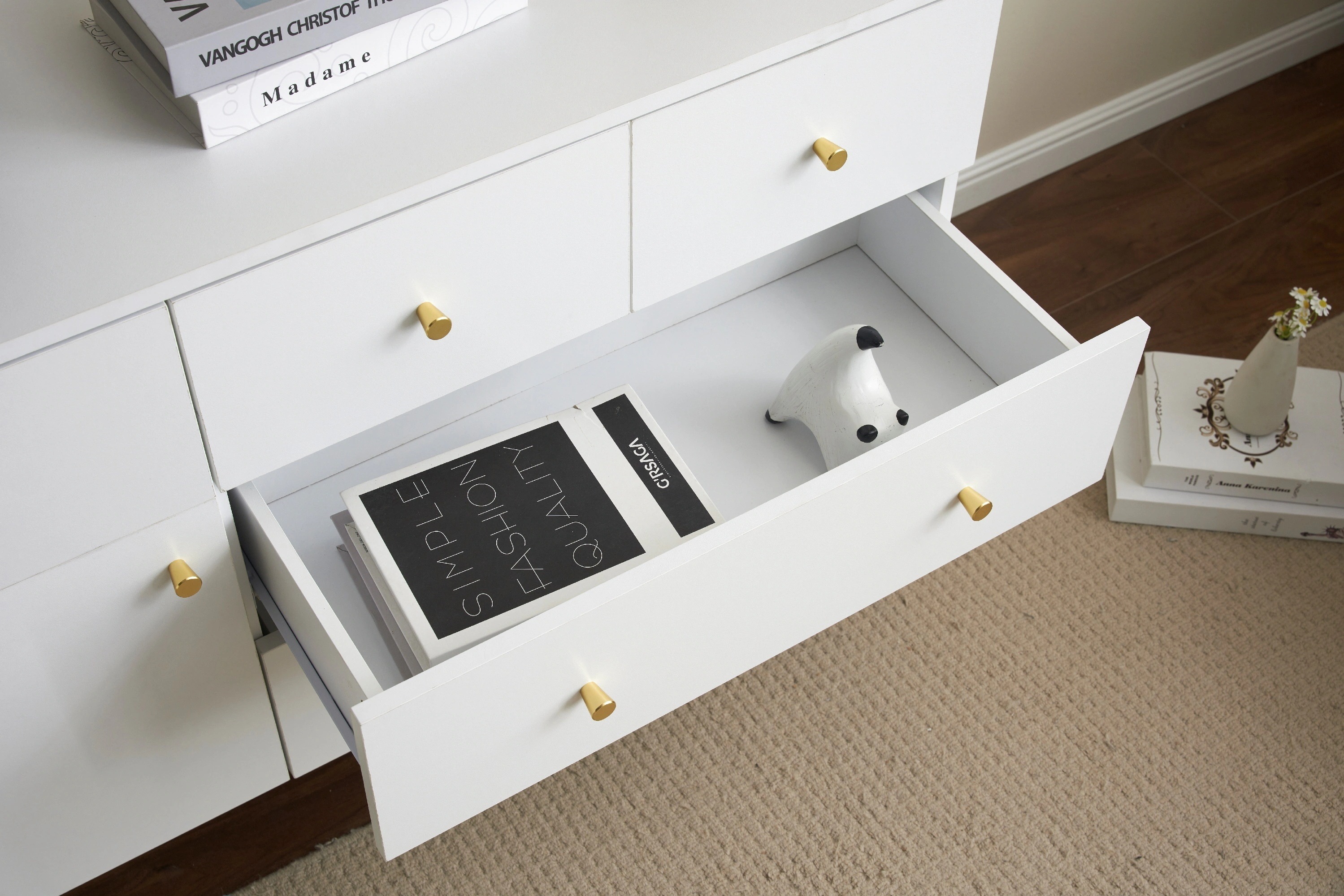 [国内発送]394キャビネット サイドボード 引き出し5杯 チェスト 収納棚 リビング収納 幅100cm サイドボード リビングボード 洋服 タンス 収納 おしゃれ 収納棚 北欧 木目調 おしゃれ 分