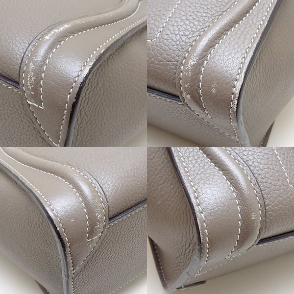 CELINE セリーヌ ラゲージ マイクロ　スリ（グレージュ） CELINE セリーヌ ラゲージ マイクロ ハンドバッグ グレージュ