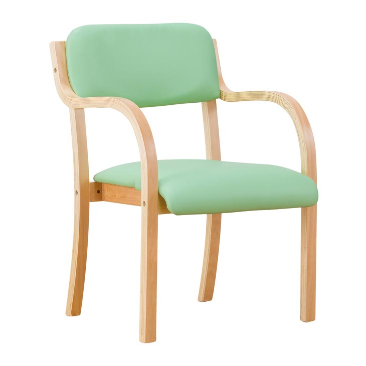 立ち座りサポートチェア(同色2脚組) 立ち座り サポート 椅子 安定感 肘掛け付き 重ねられる ダイニングチェア 介護椅子 肘付き 脚 キズ防止 立ち上がり