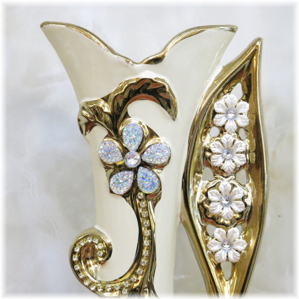 【送料無料!】可愛いデザイン! 新品 インテリア小物 アンティーク調 可愛い フラワーデザイン 花瓶3点セット 【送料無料!】可愛いデザイン! 新品 インテリア小物 アンティーク調 可愛い フラワーデザイン 花瓶3点セット