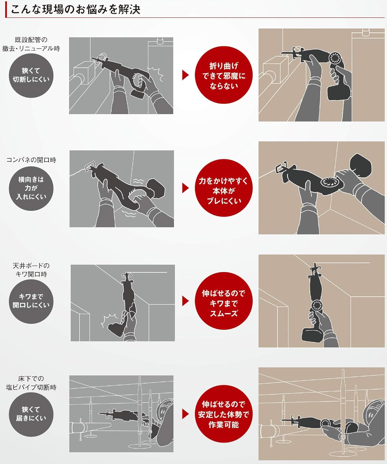 パナソニック 充電レシプロソー 本体のみ (電池パック/充電器/ケース別売) デュアル (14.4V/18V対応) 4段階フレキシブル可動 小型・軽量 電動のこぎり EZ47A1X-B ブラック パナソニック 充電レシプロソー 本体のみ (電池パック/充電器/ケース別売) デュアル (14.4V/18V対応) 4段階フレキシブル可動 小型・軽量 電動のこぎり EZ47A1X-B ブラック