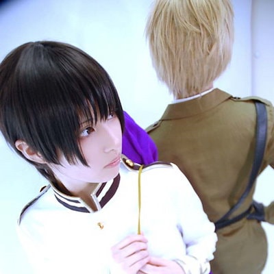 Qoo10] ヘタリア 本田菊 風 コスプレウィッグ : ホビー・コスプレ