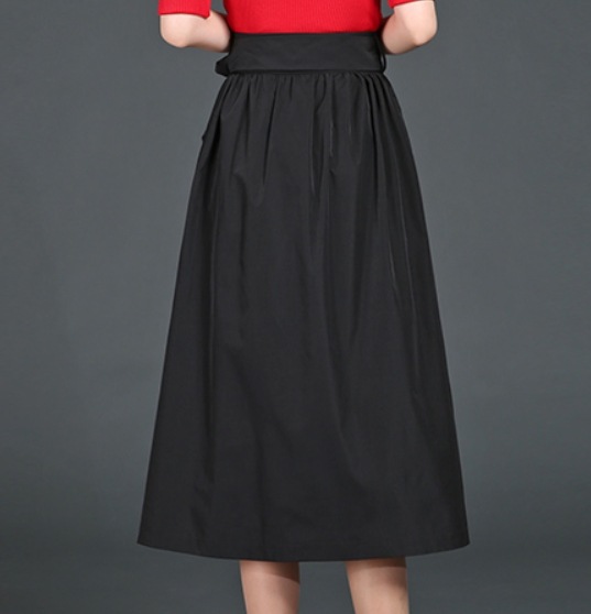 スカート デート モテアイテム フレアスカート ミモレ丈 ウエストリボン ハイウエスト 可愛い きれいめ 上品 おしゃれ かっこいい 可愛い ラブリー キュート ガーリー クール モード系