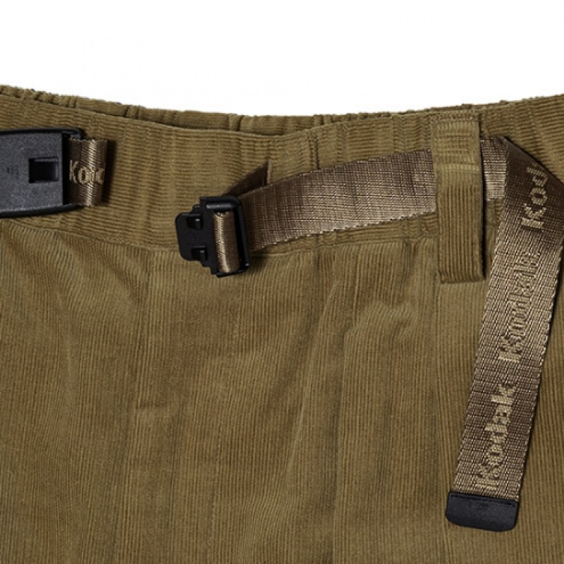 KODAK ApparelブラウニーコーデュロイワイドテーパードフィットパンツBEIGE