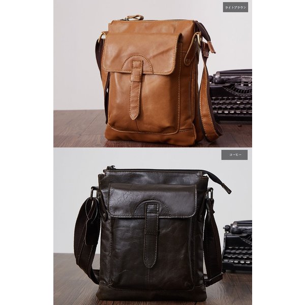 ショルダーバッグ 本革 ビジネス 牛革 鞄 斜め掛け 男女兼用 軽量 レザー 大きめ