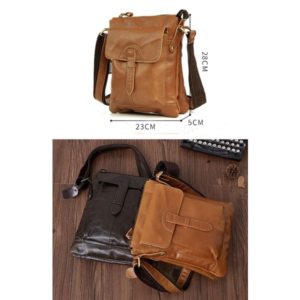 ショルダーバッグ 本革 ビジネス 牛革 鞄 斜め掛け 男女兼用 軽量 レザー 大きめ