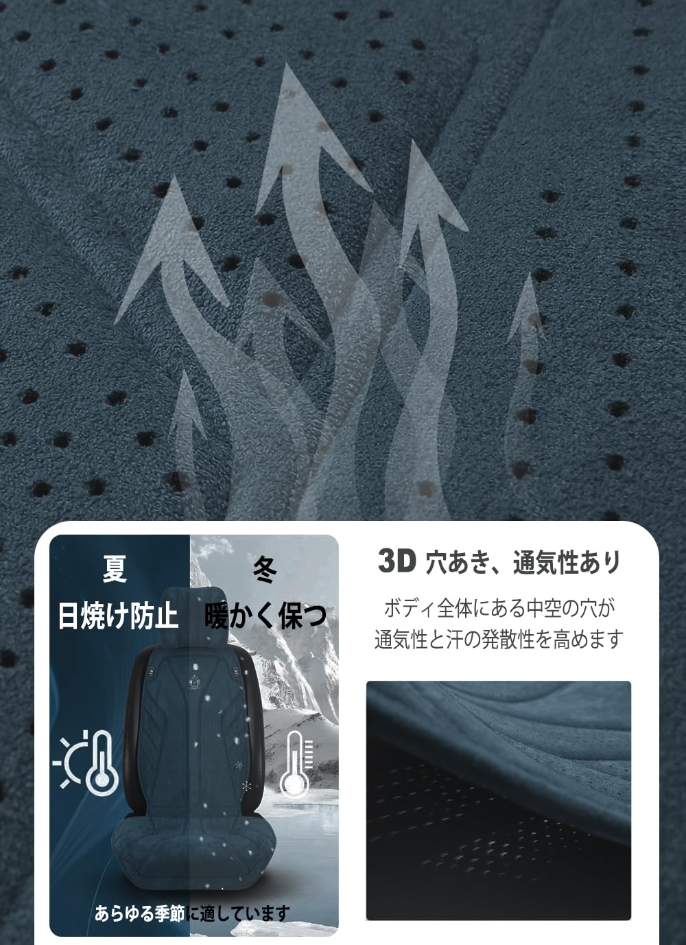 Namioka カーシートカバー ラテックスシートカバー 車 座席カバー ラテックスヘッドレスト付きソフト前席用 通気性 防汚軽量洗える お手入れ簡単独特の臭いなしオールシーズン共通シ