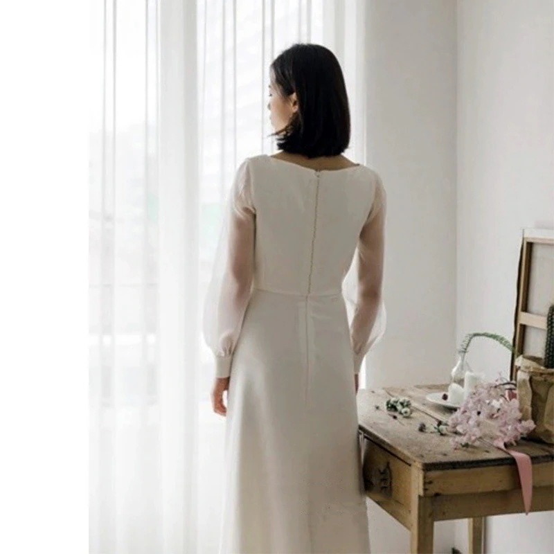 今年人気爆発中結婚式 ドレス ドレス ワンピース サテン ウエディングドレス シンプル 花嫁 披露宴 二次会 謝恩会 発表会 演奏会 女子会