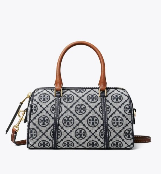 T MONOGRAM MINI BARREL BAG TORY NAVY 170417 TORY NAVY T MONOGRAM MINI BARREL BAG TORY NAVY 170417 TORY NAVY