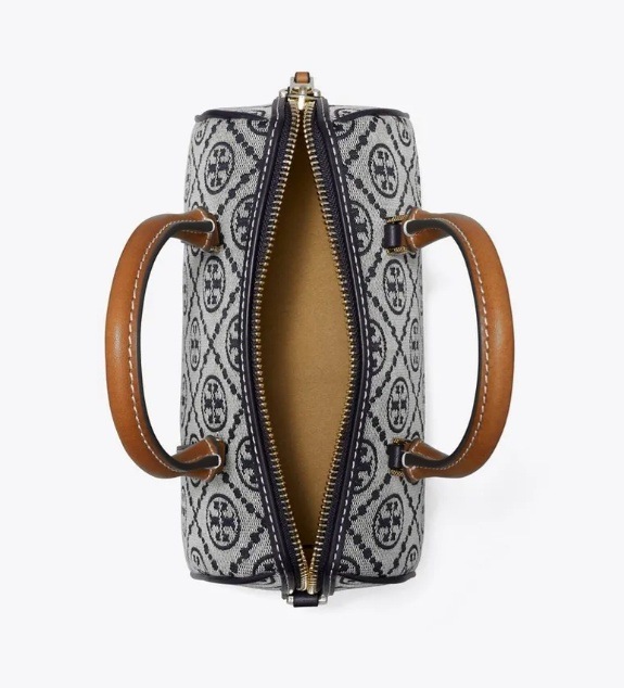 T MONOGRAM MINI BARREL BAG TORY NAVY 170417 TORY NAVY T MONOGRAM MINI BARREL BAG TORY NAVY 170417 TORY NAVY