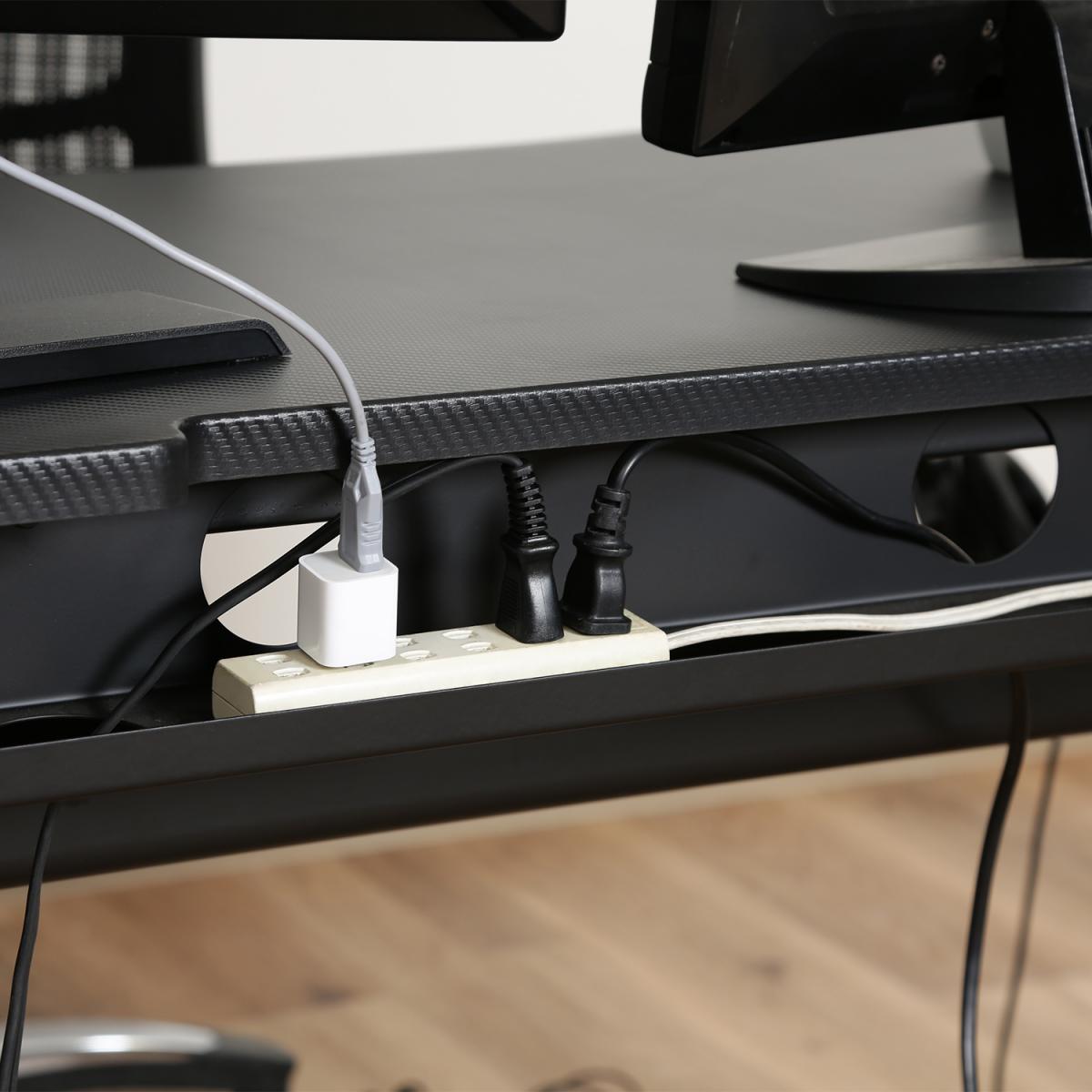 【I】不二貿易 GAMING DESK XeNO(ゼノ)イージー01 ブルー AA-1802　ヘッドホンフック ゲーミングデスク【北海道・沖縄・離島不可】【代引き不可】cm