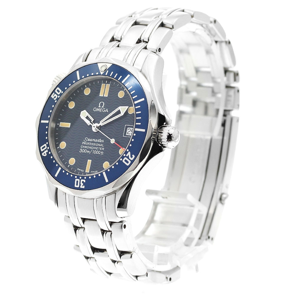 オメガ OMEGA 2551.80 シーマスター300 デイト 自動巻き ボーイズ _900534【中古】