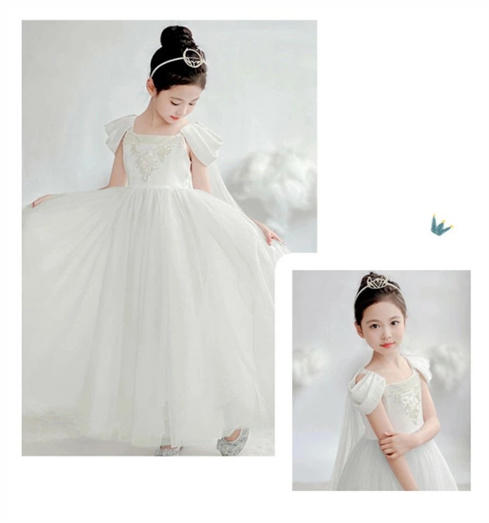 高品質 ピアノ発表会 ドレス 子供 女の子 白 ホワイト 発表会ドレス ノースリーブ 子ども ワンピース お祝い日 演奏会 音楽会 フォーマル 誕生日 撮影 パーティー ジュニア キッズ ロングドレス 高品質 ピアノ発表会 ドレス 子供 女の子 白 ホワイト 発表会ドレス ノースリーブ 子ども ワンピース お祝い日 演奏会 音楽会 フォーマル 誕生日 撮影 パーティー ジュニア キッズ ロングドレス