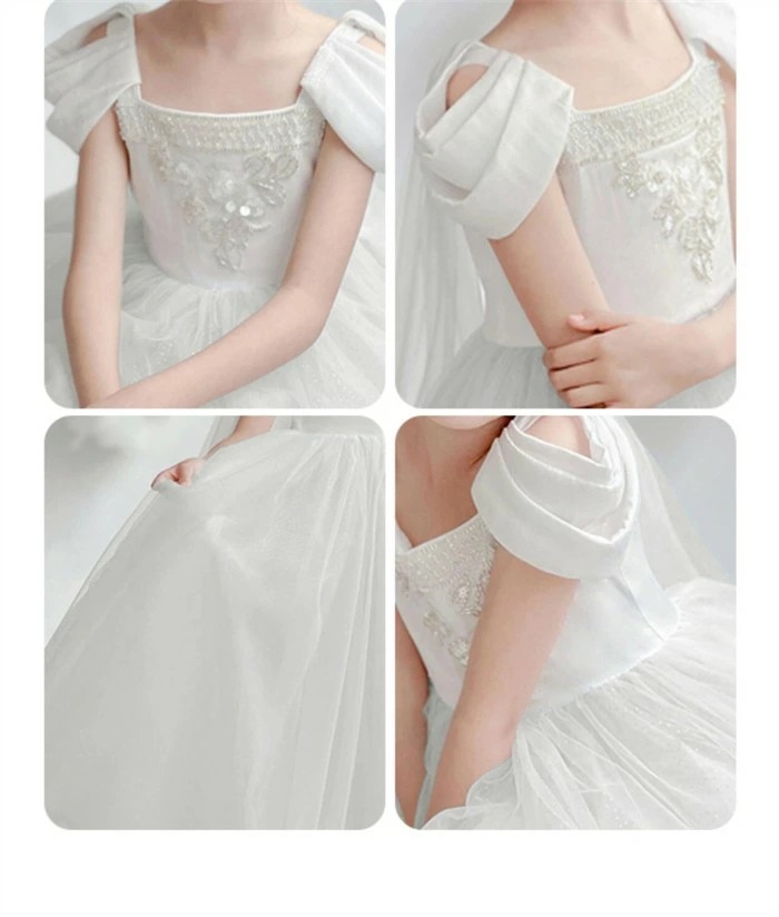 高品質 ピアノ発表会 ドレス 子供 女の子 白 ホワイト 発表会ドレス ノースリーブ 子ども ワンピース お祝い日 演奏会 音楽会 フォーマル 誕生日 撮影 パーティー ジュニア キッズ ロングドレス 高品質 ピアノ発表会 ドレス 子供 女の子 白 ホワイト 発表会ドレス ノースリーブ 子ども ワンピース お祝い日 演奏会 音楽会 フォーマル 誕生日 撮影 パーティー ジュニア キッズ ロングドレス