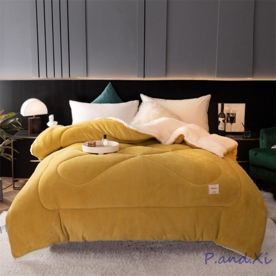 掛けふとん 冬 あったか 接触温感 フリース ふわふわ 暖かい もこもこシープボア ふわふわ 掛け布団 柔らかい 防寒対策 より暖かい 冬用寝具 厚手 掛けふとん