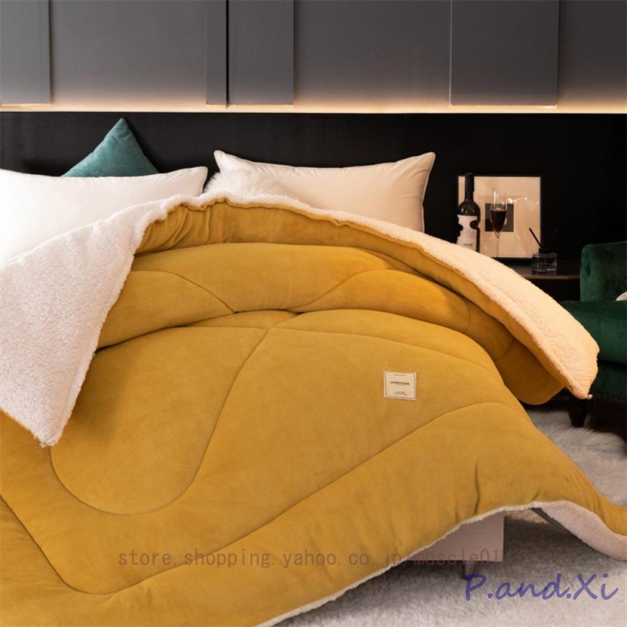 掛けふとん 冬 あったか 接触温感 フリース ふわふわ 暖かい もこもこシープボア ふわふわ 掛け布団 柔らかい 防寒対策 より暖かい 冬用寝具 厚手 掛けふとん