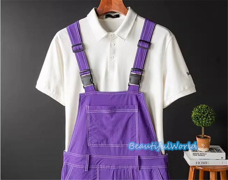 サロペット メンズ オーバーオール つなぎ オールインワン 無地サスペンダー ストリートアメカジ 作業服 春秋 お洒落24bdk25