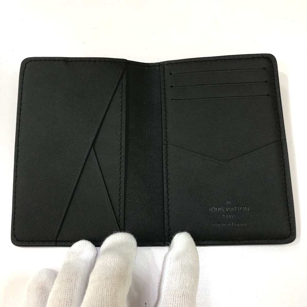 カードケース M82372 オーガナイザードゥ ポッシュ モノグラム 定期入れ/ビジネス カーフレザー ブラック