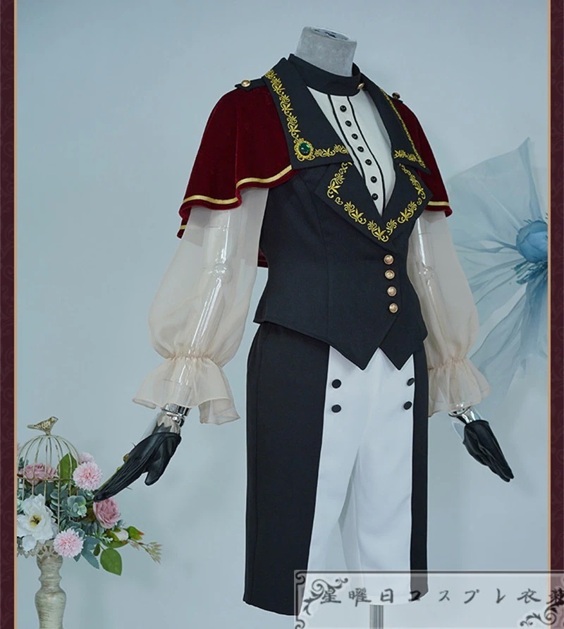 【新品】新品バンドリ！ ガールズバンドパーティ！ 八幡海鈴 Ave Mujica ティモリス マスク付き コスプレ衣装 コスチューム品質良い 店舗お勧め_9