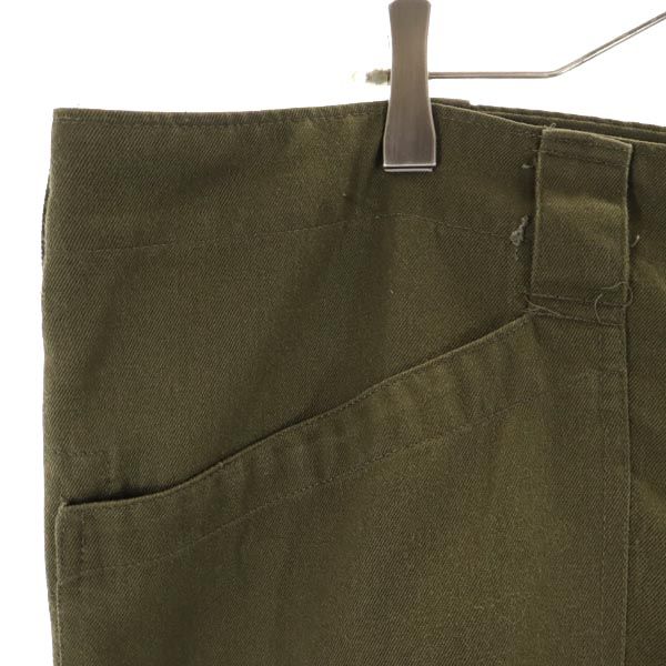 オーストリア軍 90s ミリタリー カーゴパンツ カーキ Austrian Army ボタンフライ ビッグサイズ メンズ_3